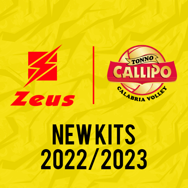 Zeus per Tonno Callipo Volley. I nuovi kit sono arrivati